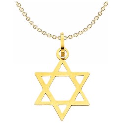14k Matte Yellow Gold Star Of David Pendant | Jewelry | Judaica