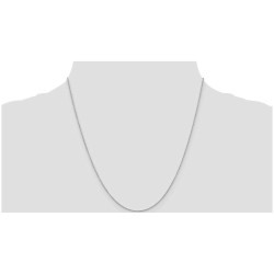 14k White Gold 20-Inch Cable Necklace Chain | Jewelry | Judaica
