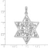 14k White Gold 12 Tribes Star of David Pendant | Jewelry | Judaica