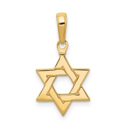 14k Yellow Gold Classic Star of David Pendant | Jewelry | Judaica