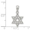 Sterling Silver CZ Overlaid Star of David Pendant | Jewelry | Judaica