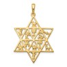 14K Yellow Gold Star Of David 12 Tribes Pendant | Jewelry | Judaica