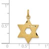 Sterling Silver Gold-Tone Diamond-Cut Star of Davi | Jewelry | Judaica