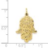 10k Yellow Gold Filigree Hamsa Pendant | Jewelry | Judaica