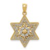 14k Two-Tone Gold Reversible Filigree Star of Davi | Jewelry | Judaica