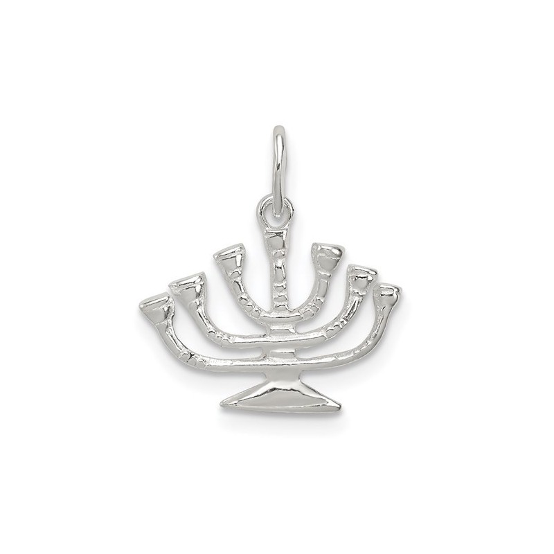 Sterling SIlver Temple Menorah Pendant | Jewelry | Judaica