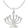 Sterling SIlver Temple Menorah Pendant | Jewelry | Judaica