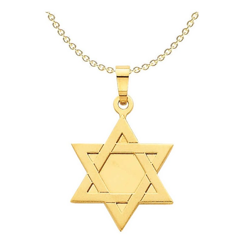 14k Yellow Gold Star of David Pendant | Jewelry | Judaica