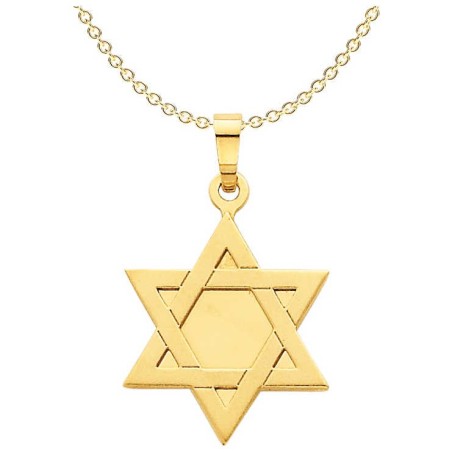 14k Yellow Gold Star of David Pendant | Jewelry | Judaica