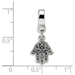 Sterling Silver Hamsa Dangle Bead | Jewelry | Judaica