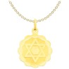 14k Yellow Gold Round Scalloped Star of David Pend | Jewelry | Judaica