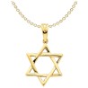 Large 14K Yellow Gold Polished Star of David Penda | Jewelry | Judaica