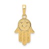 14k Yellow Gold Star Of David Hamsa Pendant | Jewelry | Judaica
