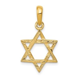14k Yellow Gold Woven Star of David Pendant | Jewelry | Judaica