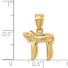 14k Polished Yellow Gold Chai Pendant | Jewelry | Judaica