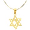 14k Yellow Gold Star of David Love Pendant | Jewelry | Judaica