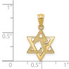 14k Yellow Gold Star of David Love Pendant | Jewelry | Judaica