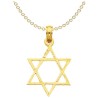 Large 14k Yellow Gold Textured Star of David Penda | Jewelry | Judaica