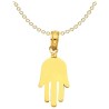 Large 14K Yellow Gold Hamsa Pendant | Jewelry | Judaica