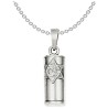 Sterling Silver Symbolic Mezuzah Pendant | Jewelry | Judaica