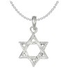 Sterling Silver Textured Star of David Pendant | Jewelry | Judaica
