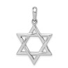14k White Gold High-Polish Star of David Pendant | Jewelry | Judaica