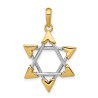 14k Two-Tone Gold Unique Star of David Pendant | Jewelry | Judaica