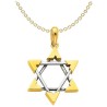14k Two-Tone Gold Unique Star of David Pendant | Jewelry | Judaica
