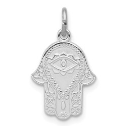 Sterling Silver Hamsa Eye Pendant | Jewelry | Judaica