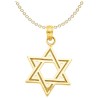 14k Yellow Gold Dotted Star of David Pendant | Jewelry | Judaica