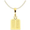 14k Yellow Gold Polished Torah with Star of David  | Jewelry | Judaica