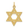 24k Gold-Plated Textured Sterling Silver Star of D | Jewelry | Judaica