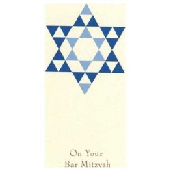 Blue Star of David Money Cards - Box of 10 Cards | Gifts | Judaica