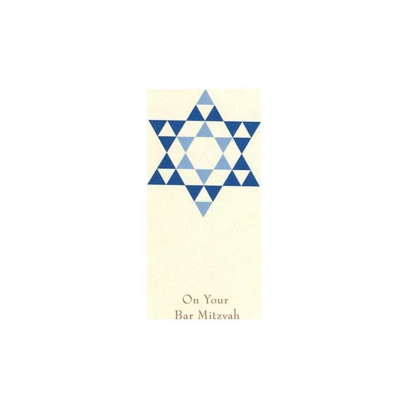 Blue Star of David Money Cards - Box of 10 Cards | Gifts | Judaica