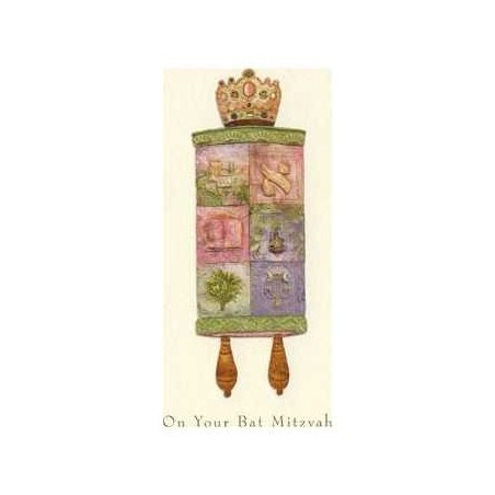 The Mosaic Bat Mitzvah Torah - Box of 10 Cards | Gifts | Judaica