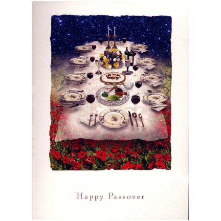 The Heavenly Seder Table - Box of 10 Cards | Gifts | Judaica