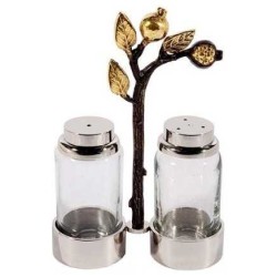 Glass Salt & Pepper Shakers - Pomegranates | Home Goods | Judaica