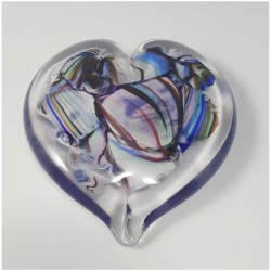 Wedding Glass Keepsake Heart Shaped Paperweight | Wedding | Judaica