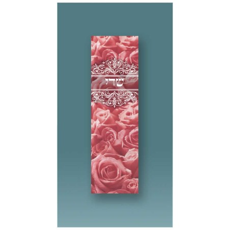 Red Roses Car Mezuzah Case By Mickie Caspi | Mezuzahs | Judaica