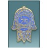 Mazel Hamsa Car Mezuzah Case By Mickie Caspi | Mezuzahs | Judaica