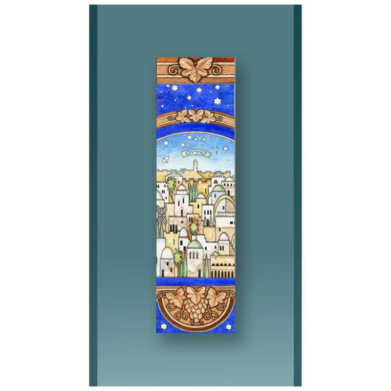 Antique Jerusalem Car Mezuzah Case By Mickie Caspi | Mezuzahs | Judaic