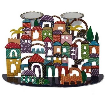 Hand Painted Jerusalem Tealight Holders By Yair Em | Candle Holders |