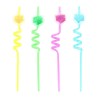Confetti Hanukkah Dreidel Straws - Pack of 4 | Hanukkah | Judaica