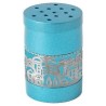 Turquoise Besamim Spice Box With Silver Jerusalem  | Havdalah Sets & S