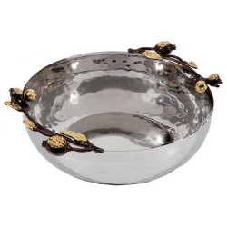Round Golden Pomegranate Bowl - Large By Yair Eman | Home Goods | Juda