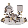 Golden Pomegranates Stainless Steel Havdallah Set  | Havdalah Sets & S