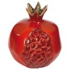 Closed Red Aluminium Pomegranate - Large By Yair E | All Judaica | Jud