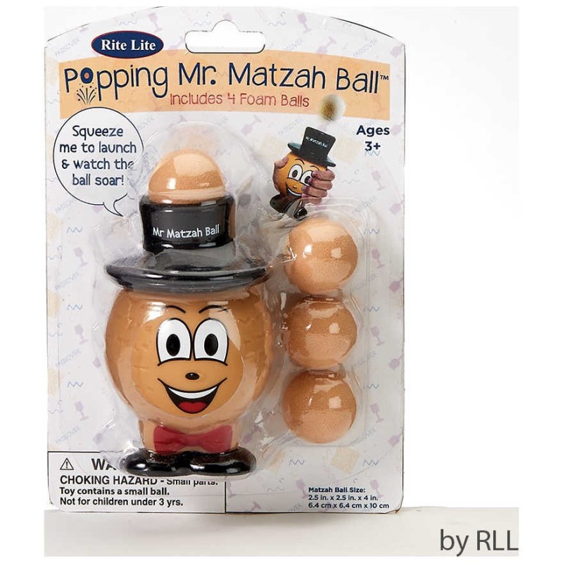 Popping Mr. Matzah Ball with 4 Balls | Passover | Judaica
