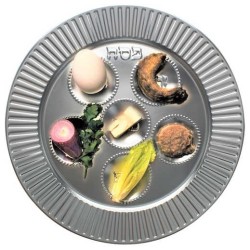 Silver Disposable Foil Seder Plate | Passover | Judaica