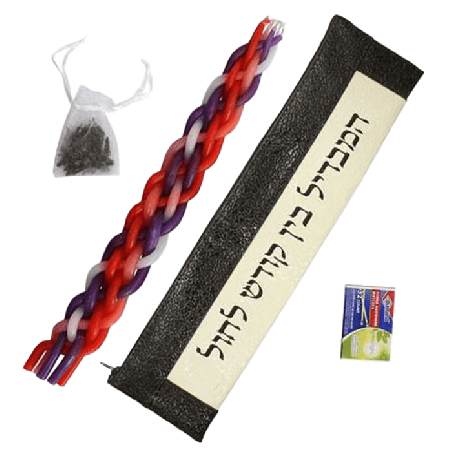 Vinyl Black & White Havdalah Set | Havdalah Sets & Spice Boxes | Judai